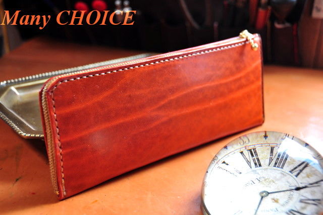 革の宝石ルガトー・L型長財布（コニャック） | 時を刻む革小物