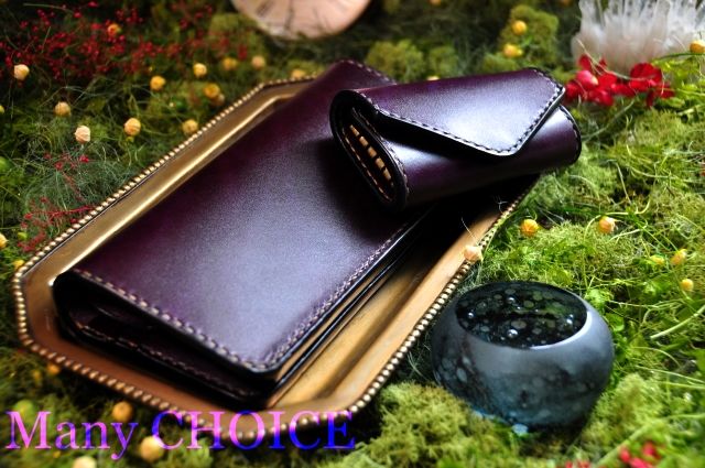 【ハンドメイド】（革の宝石）ルガトーレザーの小銭入れ付きマネークリップ fit=scale-down,w=1200