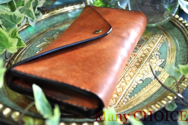 イタリアンレザー・革新のプエブロ・長財布2（コニャック） | 時を刻む