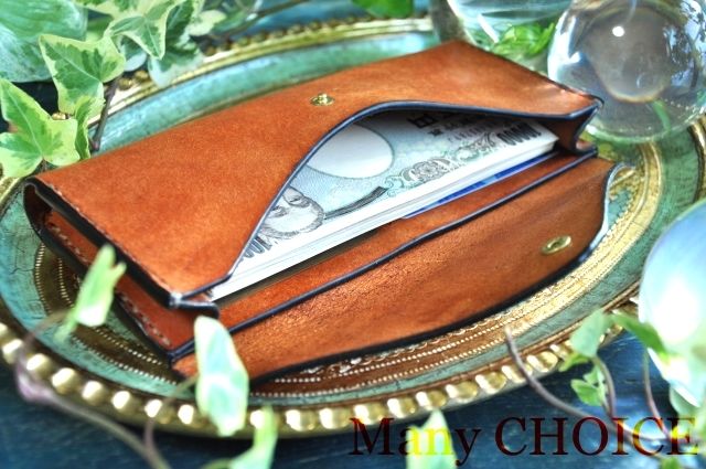 イタリアンレザー・革新のプエブロ・長財布2（コニャック） | 時を刻む