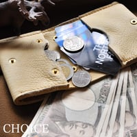 やみつきエルクのコンパクト２つ折り財布（レモンドロップ）