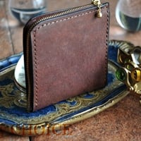 イタリアンレザー・革新のプエブロ・L型財布（ショコラ）