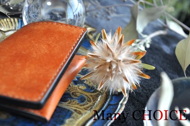 イタリアンレザー・革新のプエブロ・名刺入れ（コニャック） | 時を