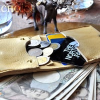 やみつきエルクのコンパクト２つ折り財布（レモンドロップ）