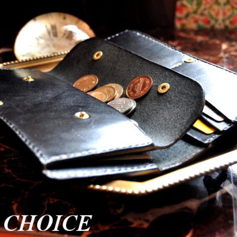 革の宝石・ルガトー・長財布（黒） | 時を刻む革小物Many CHOICE