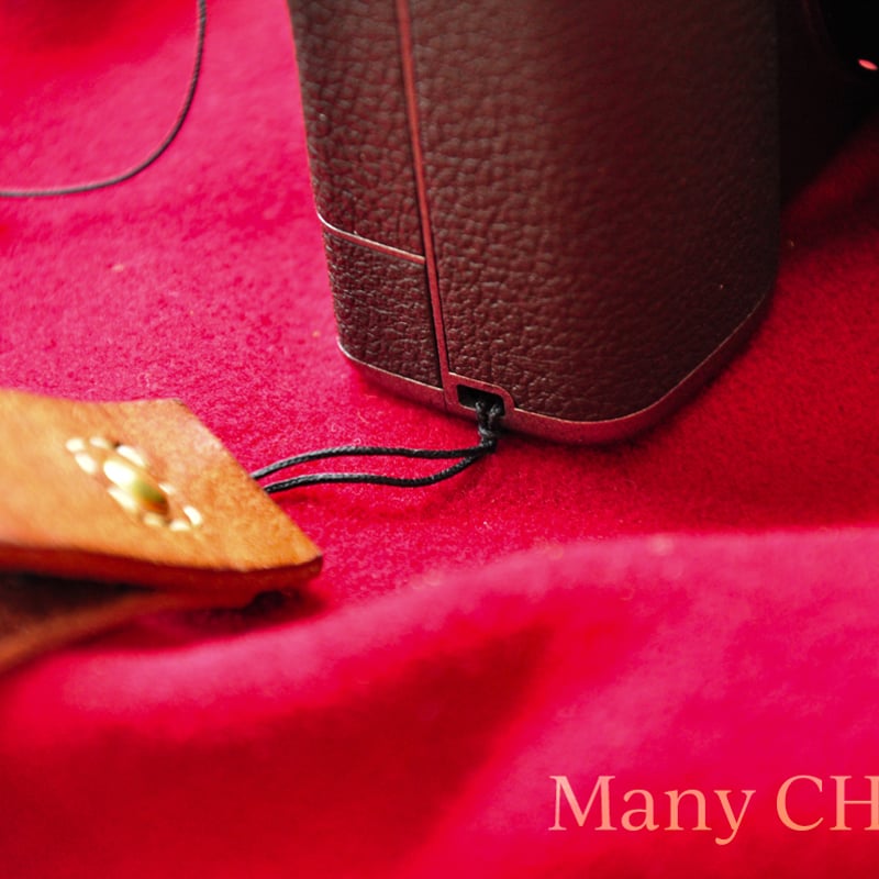 イタリアンレザー・革新のプエブロ・カメラリストストラップ