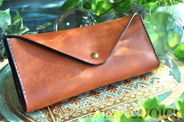 イタリアンレザー・革新のプエブロ・長財布2（コニャック） | 時を刻む