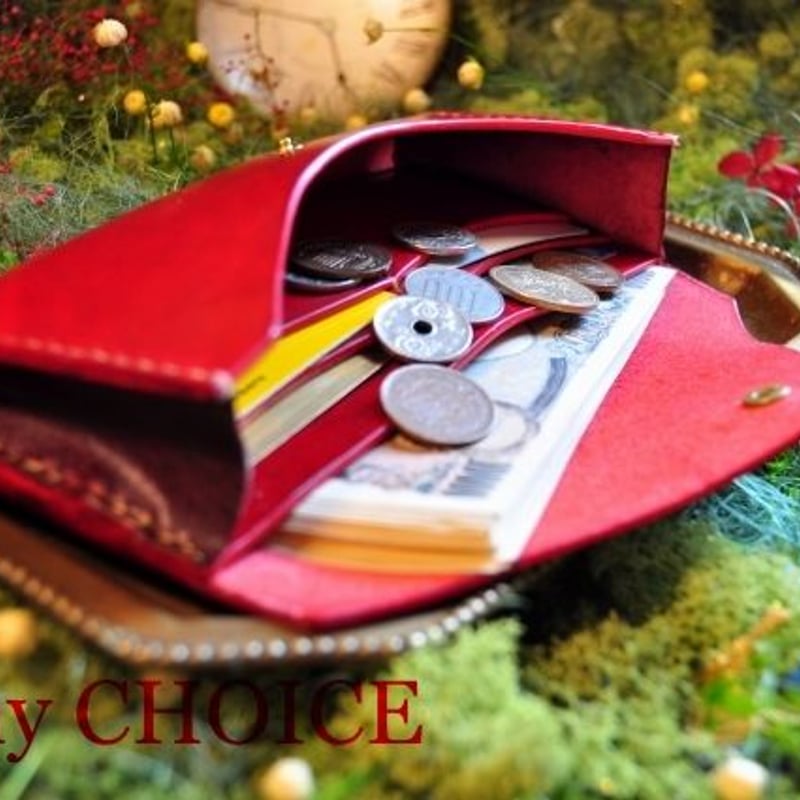 新品　高級本革　革の宝石　 ルガトーレザー　ウォレット　総手縫　財布 革の宝石ルガトー・長財布（紫） | 時を刻む革小物Many CHOICE