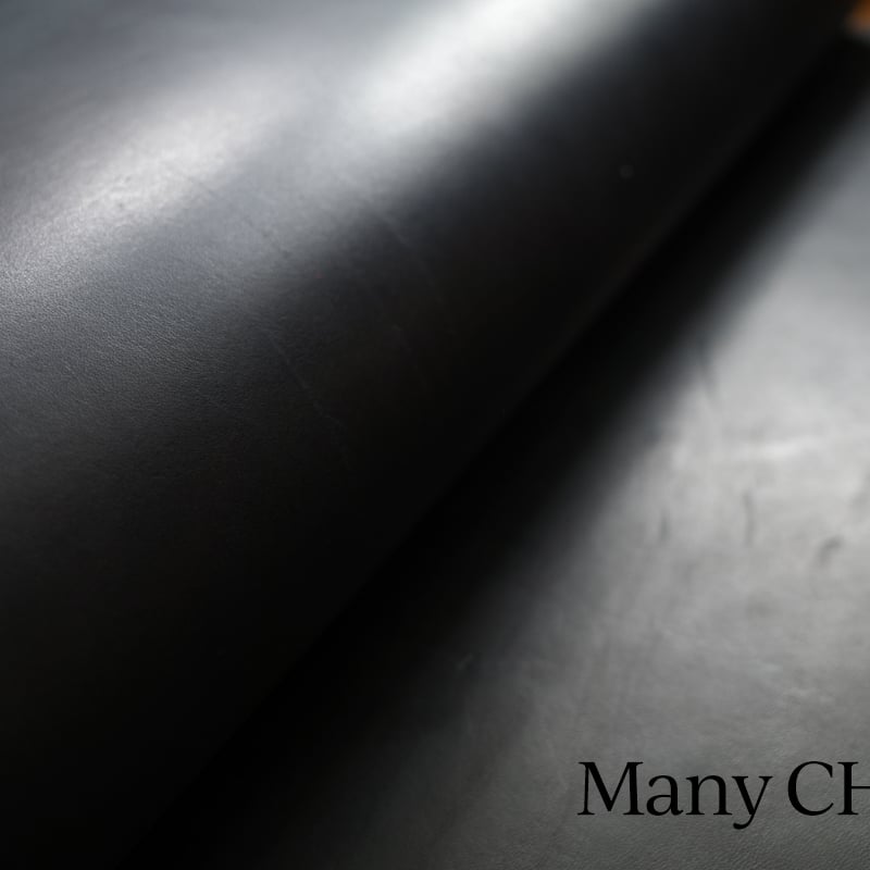 イタリアンオイルバケッタレザー・ミニマム財布（黒） | 時を刻む革