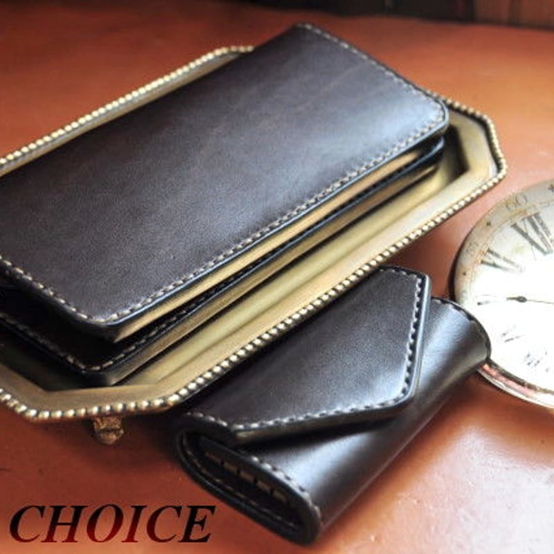 革の宝石・ルガトー・長財布（焦げ茶） | 時を刻む革小物Many CHOICE 