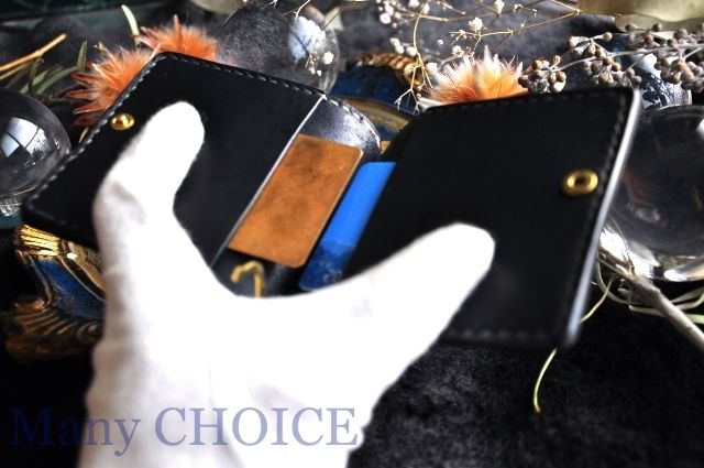 イタリアンバケッタ・エルバマット・マネークリップ（紺） | 時を刻む