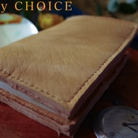 革のカシミヤ・ディアスキンのブックカバー（無染色）