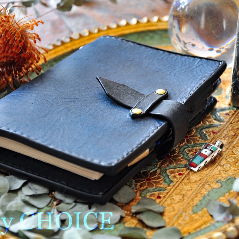 イタリアンレザー・革新のプエブロ・システム手帳（ネイビー） | 時を