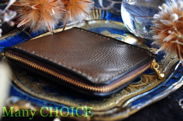 イタリアンオイルレザーアリゾナ・L型財布（オリーブ） | 時を刻む革