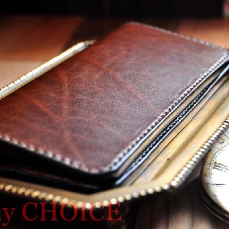 革の宝石ルガトー・長財布（茶） | 時を刻む革小物Many CHOICE 