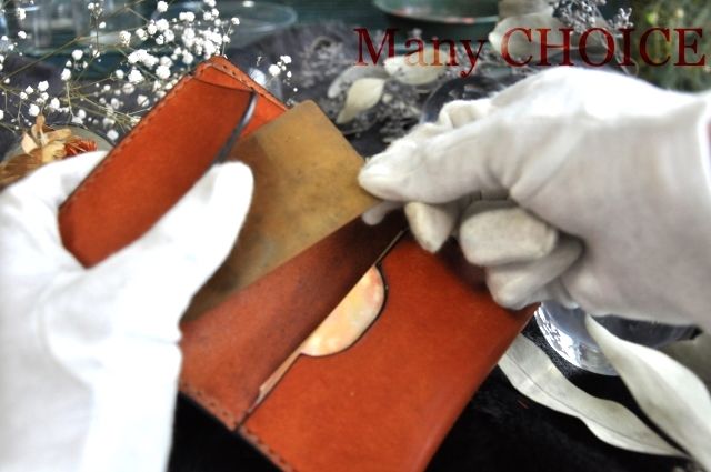 イタリアンレザー・革新のプエブロ・名刺入れ（コニャック） | 時を