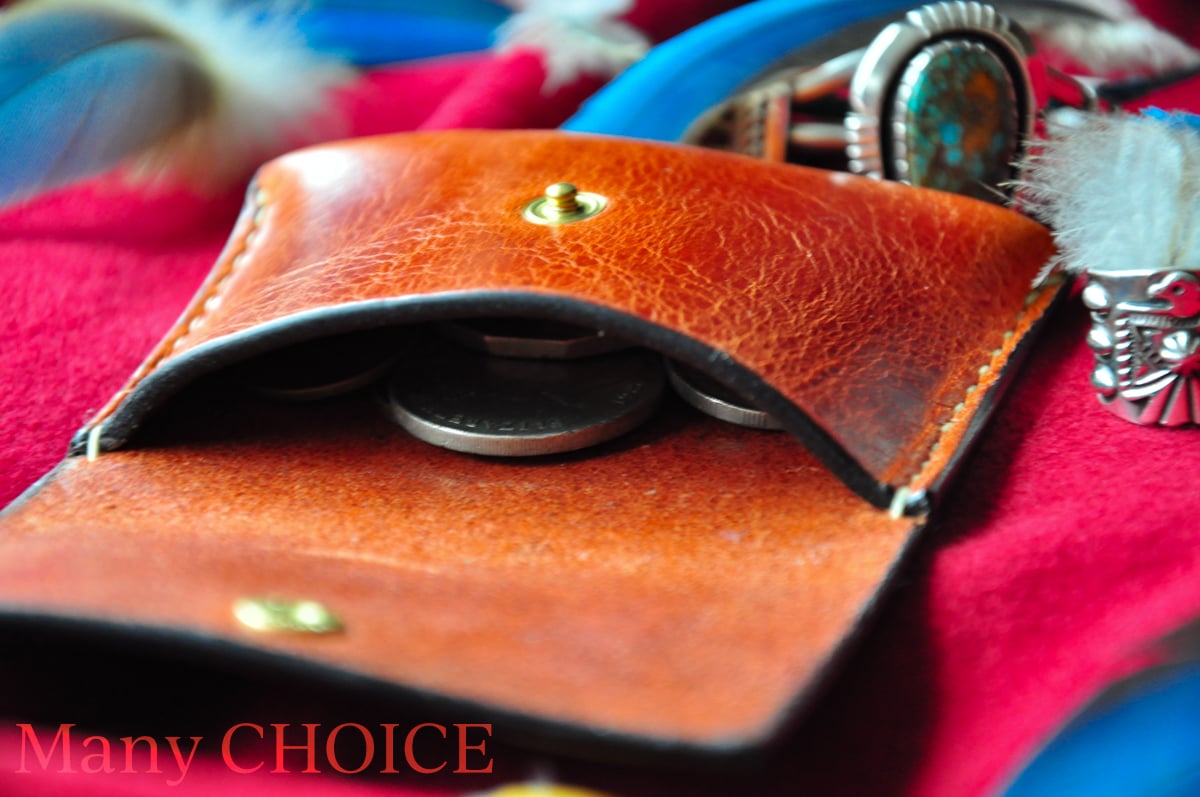 英国　ヴィンテージ　アンティーク　コインケース　財布　チケットケース　レザー Vintage leather coin & pass case | WAIOKIRY