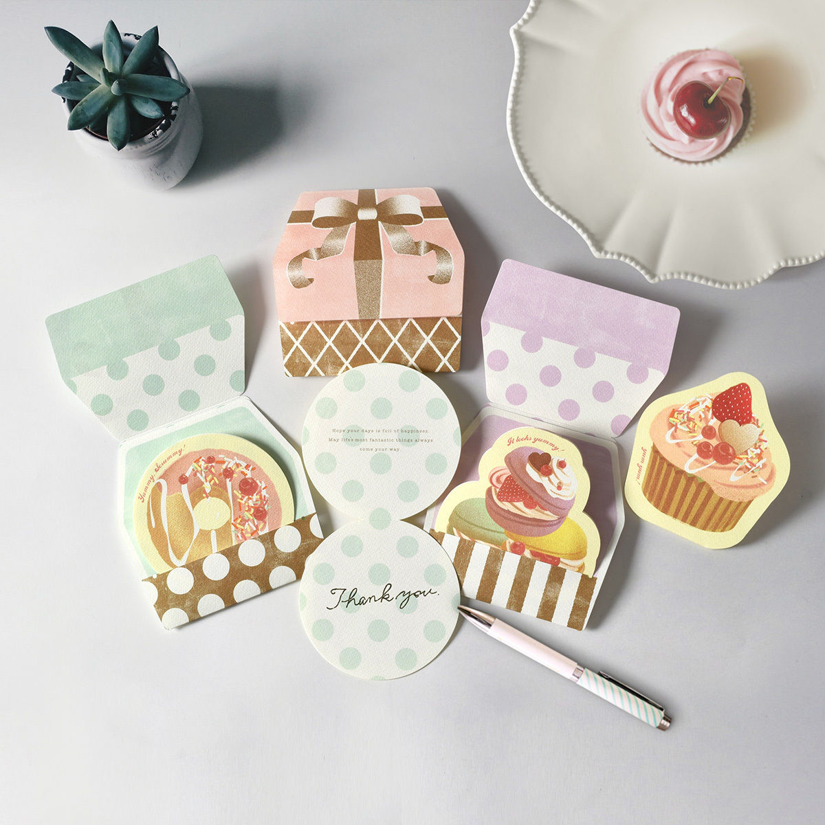 メッセージカード SWEETS BOX ミント/ドーナツ | PROGRAF ONLINE