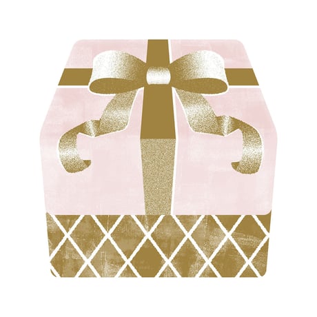 メッセージカード SWEETS BOX　ピンク/カップケーキ