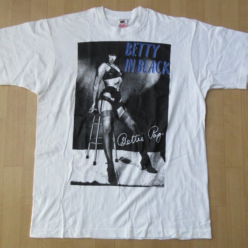 90s bettie page ベティペイジ Tシャツ USA製 L サイズ