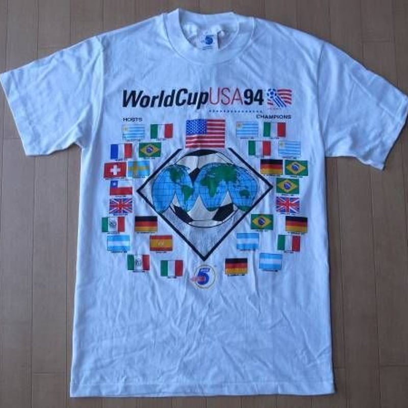 90's USA製 World Cup USA 1994 国旗柄 TシャツSサッカー ワールド