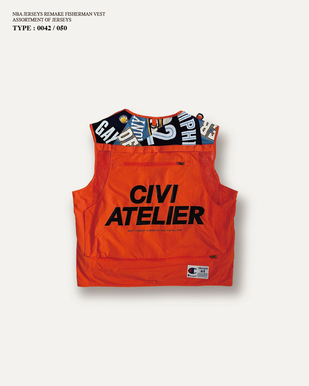 No.042 : ORANGE XXL 】NBA JERSEYS REMAKE FISHE...