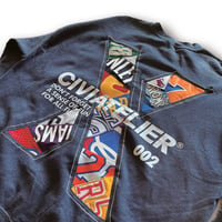 【No:002 NAVY XL】10TH ANNIVERSARY CHOICE IS YOURS NBA REMAKE CREWNECK