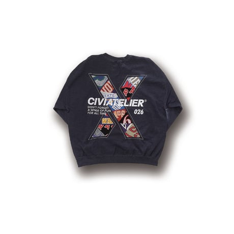 【No26:NAVY XL】10TH ANNIVERSARY CHOICE IS YOURS NBA REMAKE CREWNECK