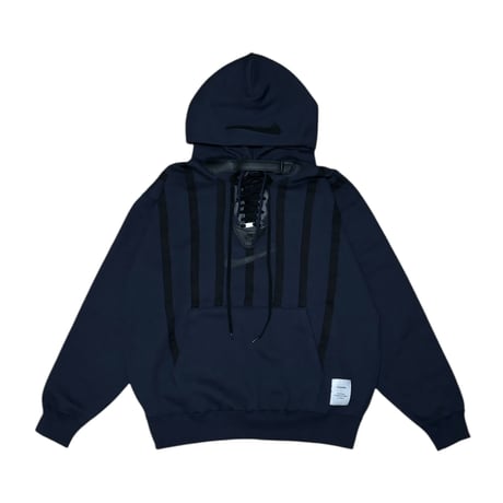 NAF1 LACEUP HOODIE NAVY × BLACK | CIVIATELIER