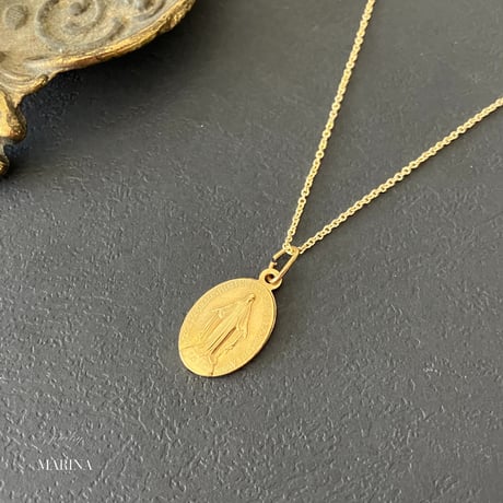 フランス奇跡のメダイのネックレス - gold chain