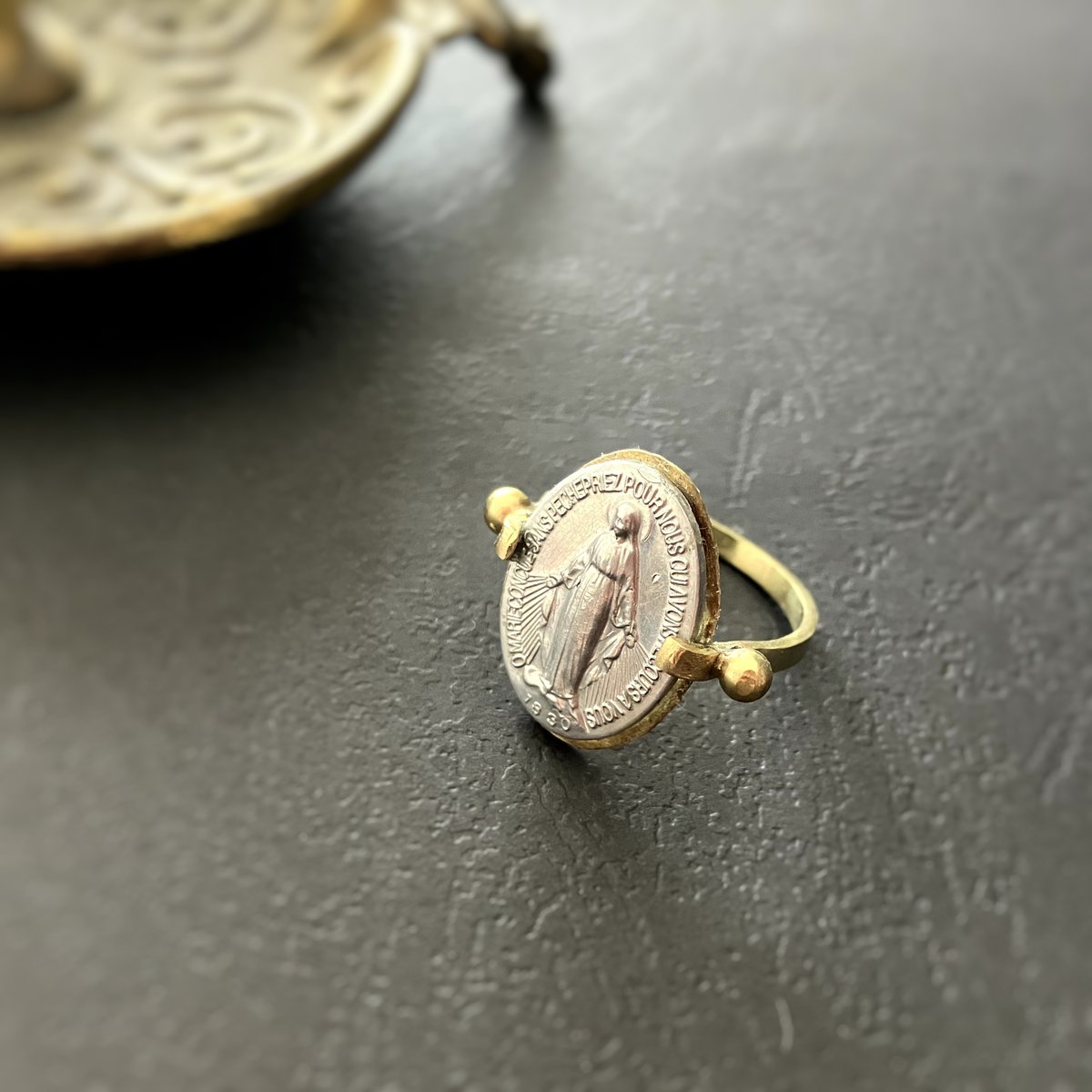 フランスアンティーク メダイ メダイユ 42個 パーツ モチーフ