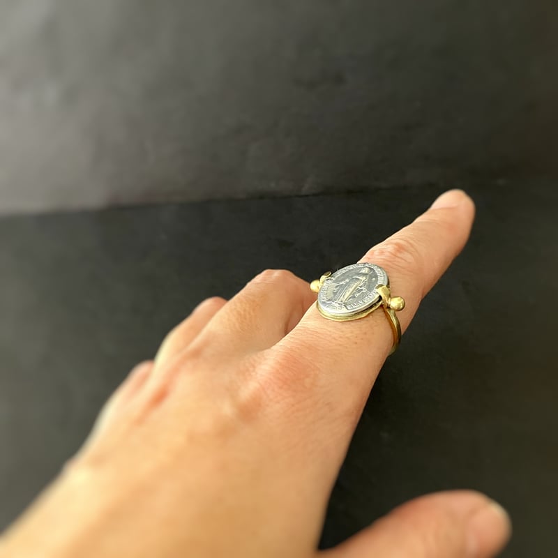 サイズ指定可] フランス奇跡のメダイのリング - silver*brass