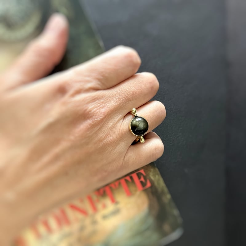 銀河のオブシディアン] ring | jewelry MARINA