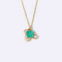 Kirakira Emerald Necklace K18