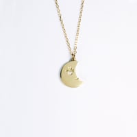 Luck Moon Necklace K18