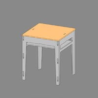 BASIC TABLE用天板のみ　510mm四角型