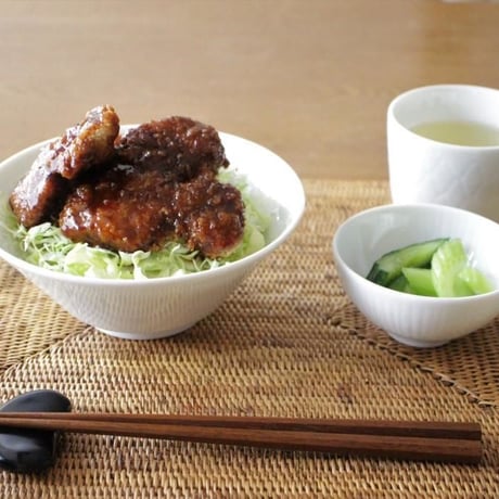 雷紋模様ラーメンどんぶり（小）