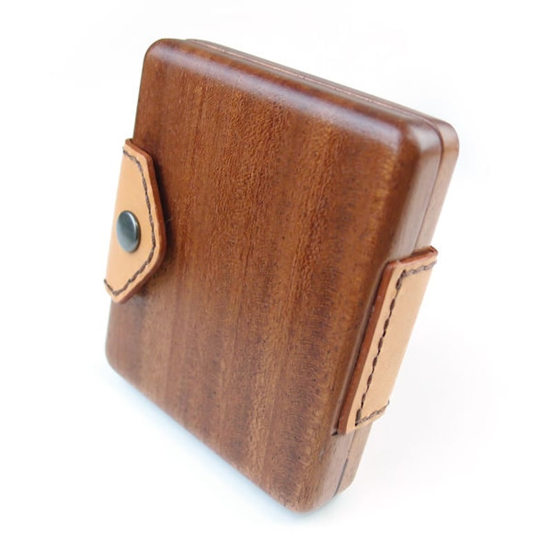 木と革のコラボ【シガレットケース(20本)】 | LIFE