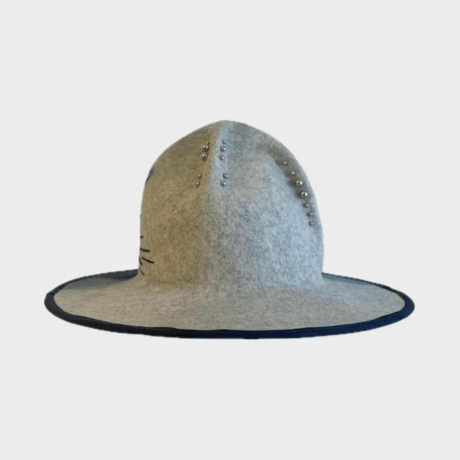 Hand Crush Mountain Hat　Deep sea