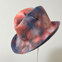 【LAURENCE-3／ORANGE x NAVY】ロランスNo,3／ウールフェルト／59cm