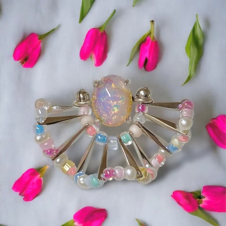 フリルピアス/bijou/vintage