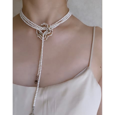 ロングパールネックレス/140cm