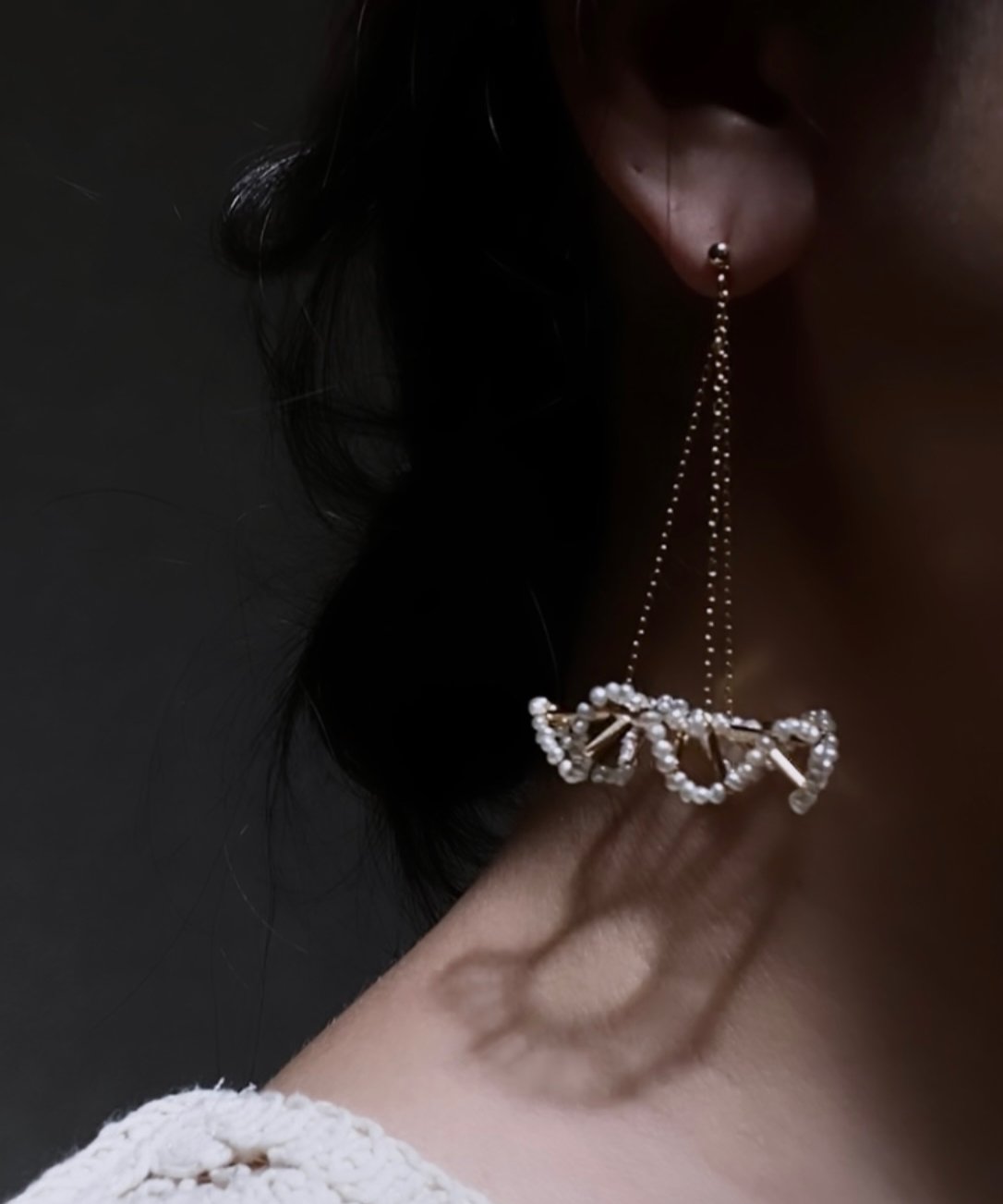 シャンデリアフリルピアス・イヤリング / ロングタイプ | C.A.D. シャンデリアフリルピアス・イヤリング / ロングタイプ | C.A.D.