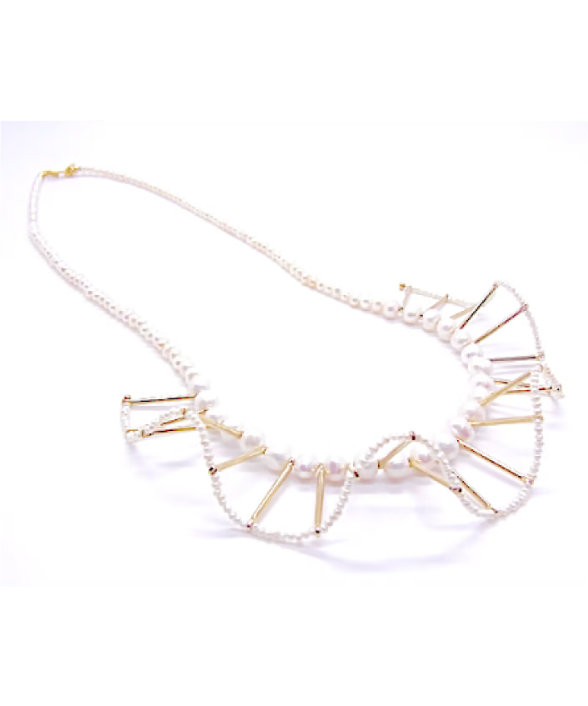 フリルパールネックレス / ショートスティック | C.A.D. Tokyo online