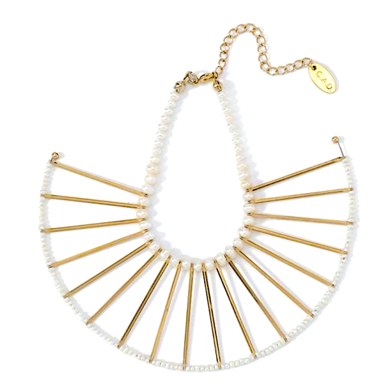 フリルパールロングブレスレット | C.A.D. Tokyo online store