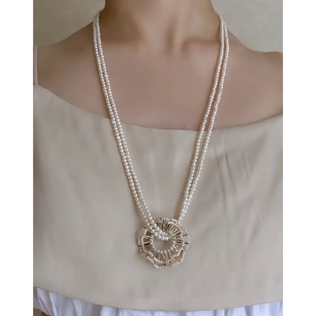 ロングパールネックレス/140cm