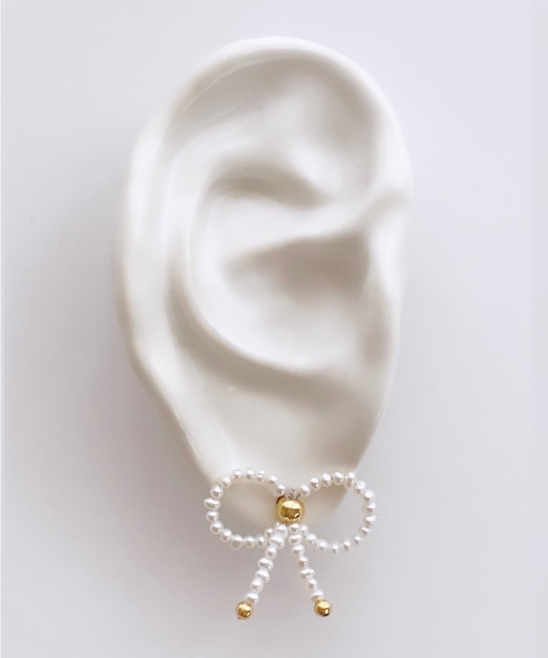 リボンピアス/パール〈ペア〉 | C.A.D. Tokyo official online s リボンピアス/パール〈ペア〉 | C.A.D. Tokyo official online s