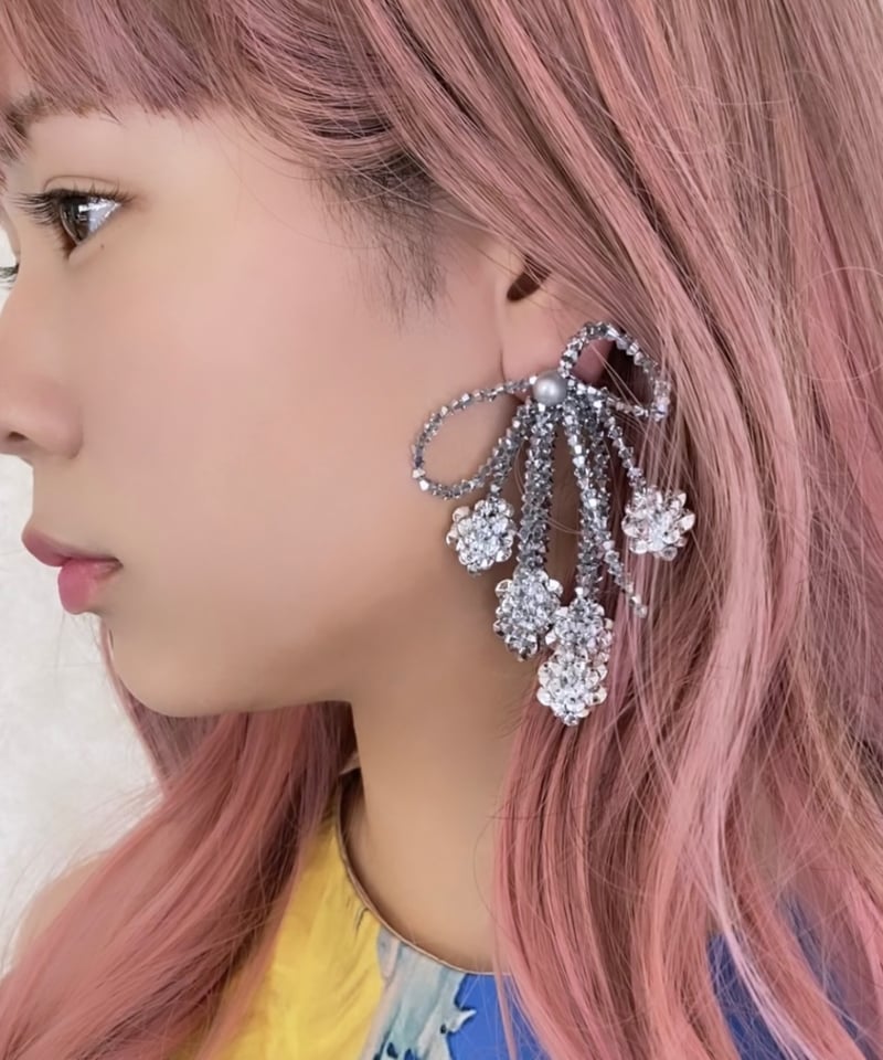 bon bon ribbon ピアス・イヤリング/片耳 | C.A.D. Tokyo offi bon bon ribbon ピアス・イヤリング/片耳 | C.A.D. Tokyo offi