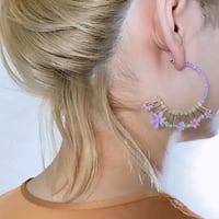 フリルショートピアス ・イヤリング/ bloom