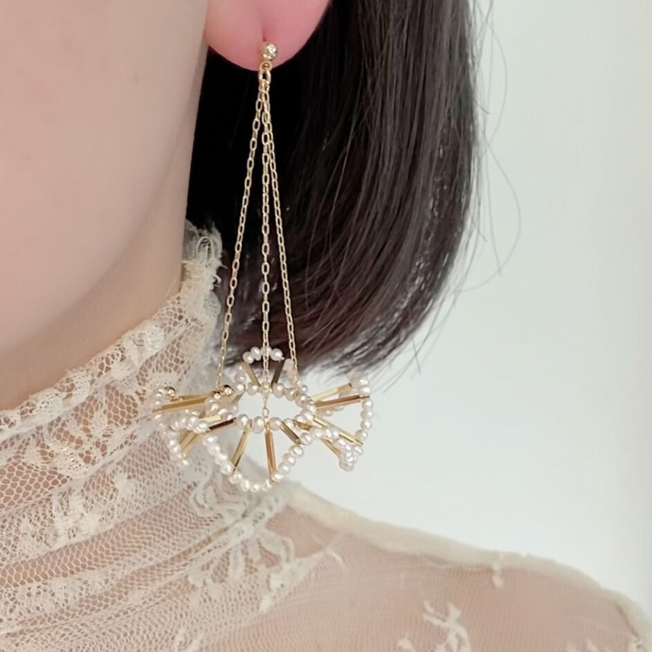 シャンデリアフリルピアス・イヤリング / ロングタイプ | C.A.D. シャンデリアフリルピアス・イヤリング / ロングタイプ | C.A.D.